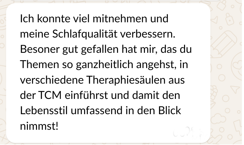 Teilnehmerstimmen TCM-Retreat Teilnehmerstimmen TCM-Retreat