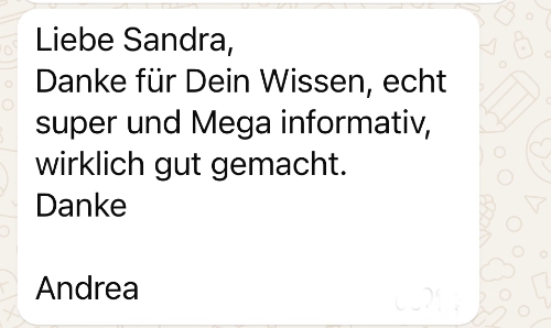 Feedback Andrea (Healing Points)
